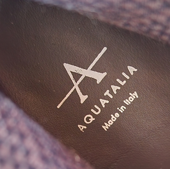 Aquatalia ankle boots 5 brown suede chocolate luxury comfort Made Italy new $495 - Picture 12 of 15